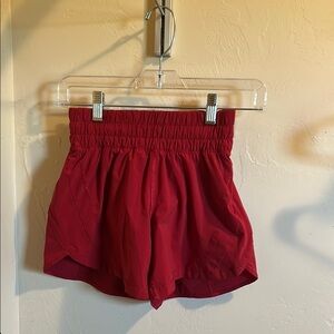 Lululemon Athletica Red Athletic Shorts Lightweight Fit